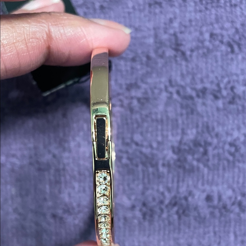 Givenchy ROSE GOLD Crystal Bangle Bracelet - Picture 4 of 6